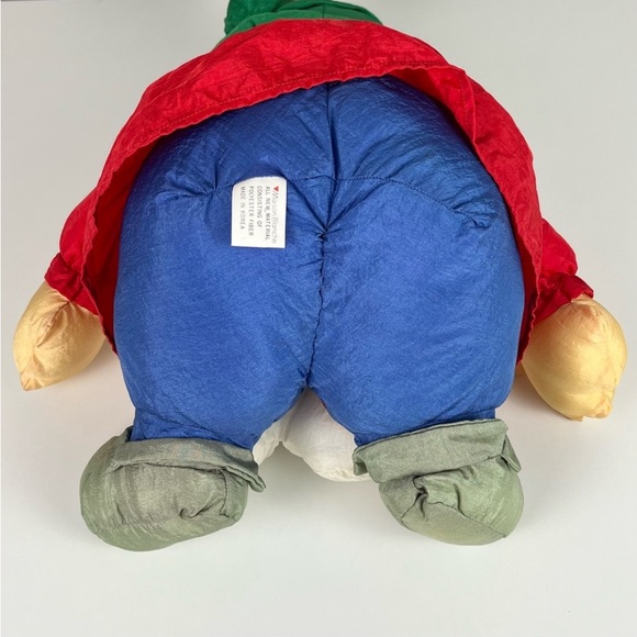 MAISON BLANCHE Vintage Santa Claus as Elf Stuffed Poly Plush Christmas Decor - Picture 11 of 13